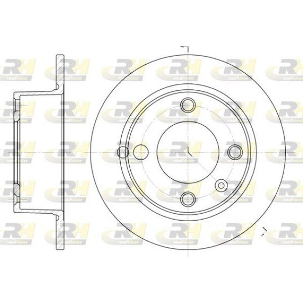 Juego de 2 discos de freno ROADHOUSE para CITROEN Xantia 1.6 i 1993–2001 - OEM 95667811
