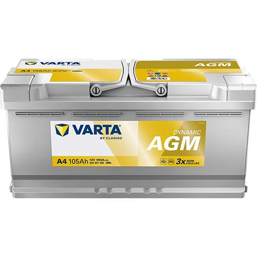 Batería Varta A4 Dynamic AGM 12 V 105 Ah