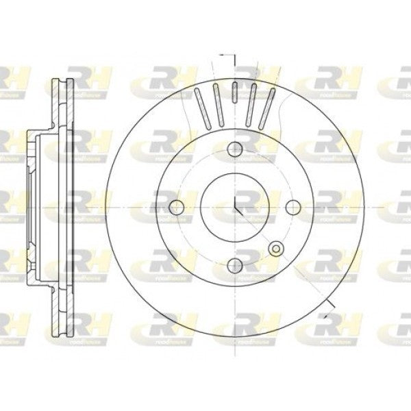 Juego de 2 discos de freno ROADHOUSE para FORD Escort Classic 1.6 16V 1998–2000 - OEM 1019604