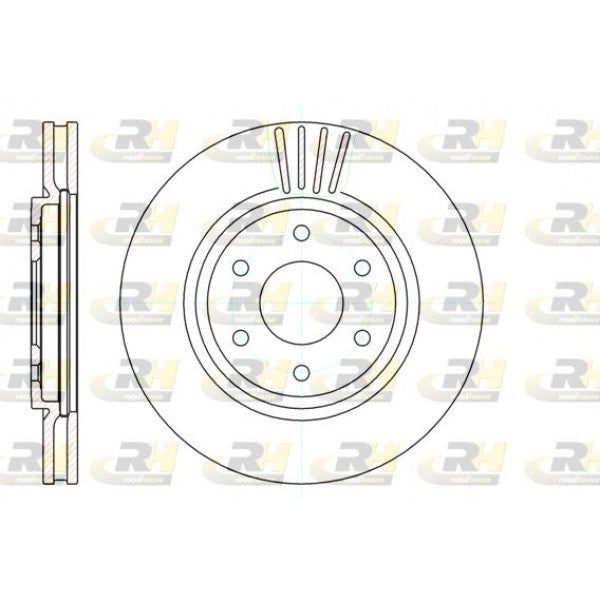 Juego de 2 discos de freno ROADHOUSE para NISSAN Pathfinder III 2.5 dCi 2005–2010 - OEM 40206EB300