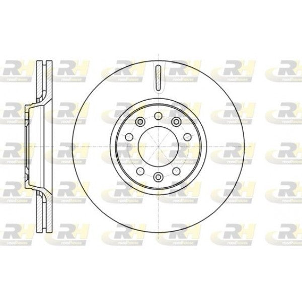 Juego de 2 discos de freno ROADHOUSE para CITROEN Berlingo II 1.2 PureTech 110 2016 - OEM 424924