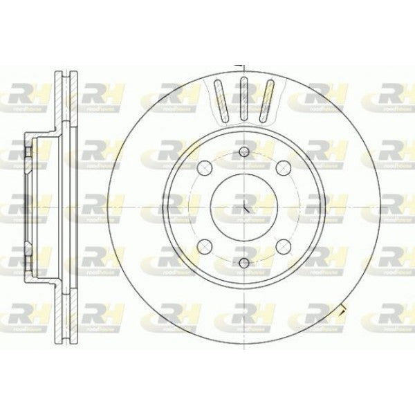Juego de 2 discos de freno ROADHOUSE para FIAT Uno I 1.3 Turbo i.e. 1987 - OEM 7550923