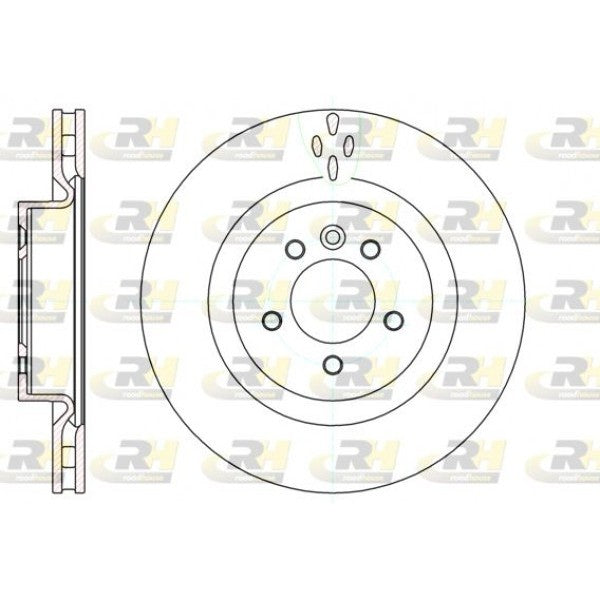 Juego de 2 discos de freno ROADHOUSE para LAND ROVER Discovery IV 3.0 4x4 2013–2018 - OEM SDB000622