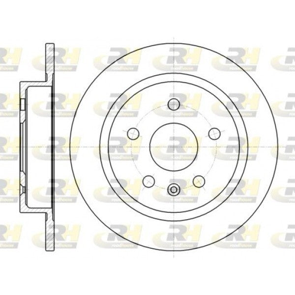 Juego de 2 discos de freno ROADHOUSE para CHEVROLET Malibu VII 2.0 D 2012 - OEM 13501313