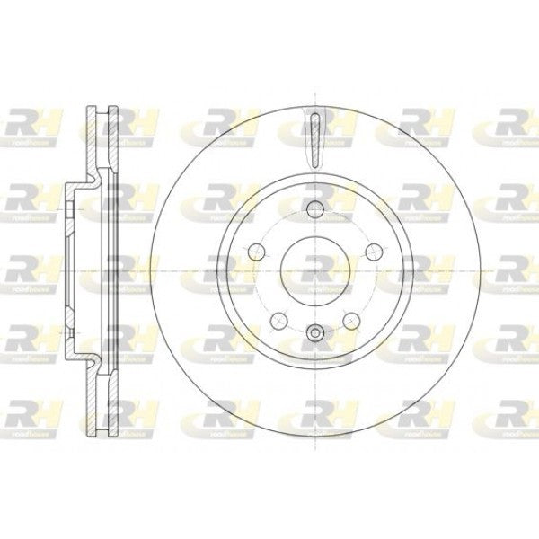 Juego de 2 discos de freno ROADHOUSE para CHEVROLET Camaro IV 3.6 2009–2010 - OEM 13501308