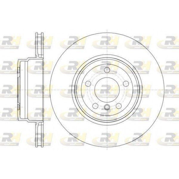 Juego de 2 discos de freno ROADHOUSE para BMW X5 II 3.0 sd 2007–2008 - OEM 34216771971