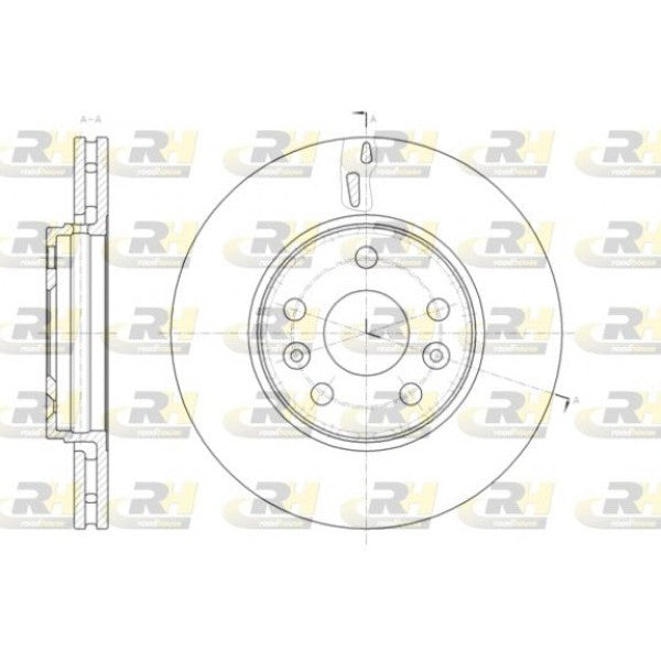 Juego de 2 discos de freno ROADHOUSE para Mercedes-Benz Citan Combi 108 CDI 2012–2021 - OEM 4154200001