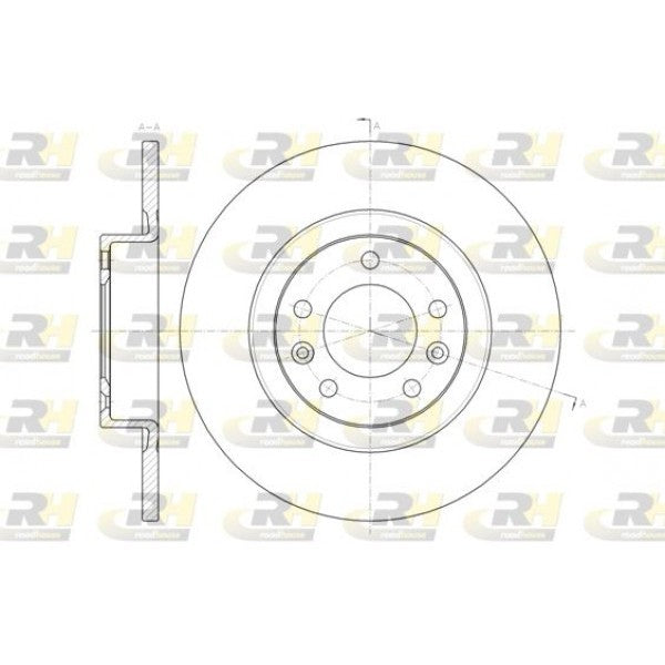 Juego de 2 discos de freno ROADHOUSE para PEUGEOT 508 I 1.6 2012–2018 - OEM 1647883480