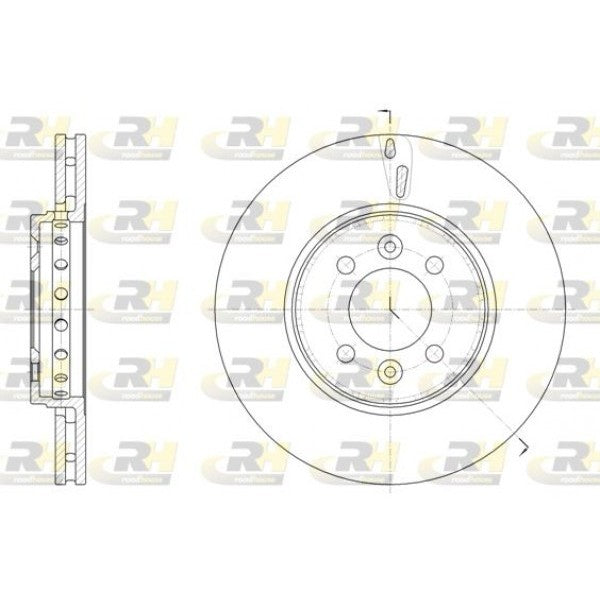 Juego de 2 discos de freno ROADHOUSE para DACIA Dokker MPV 1.2 TCe 2012 - OEM 402060540R