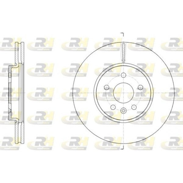 Juego de 2 discos de freno ROADHOUSE para CHEVROLET Trax I / Tracker 1.4 2012 - OEM 13502059