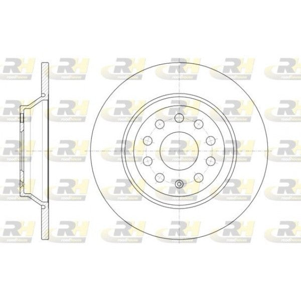 Juego de 2 discos de freno ROADHOUSE para AUDI A3 III 1.0 TFSI 2016–2017 - OEM 3Q0615601