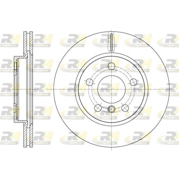 Juego de 2 discos de freno ROADHOUSE para BMW 2 I Active Tourer 214 d 2014–2018 - OEM 34116799347