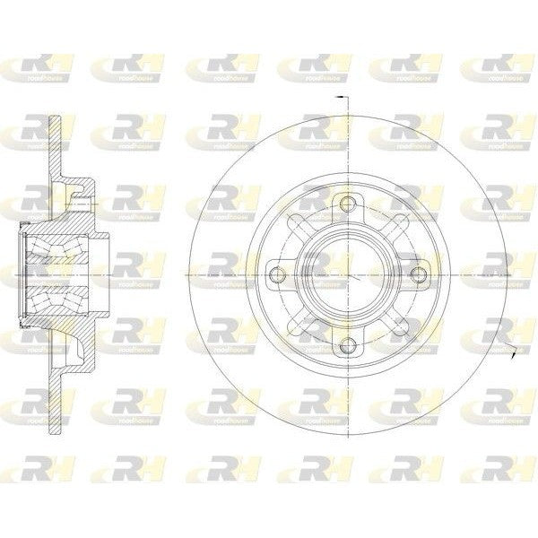 Juego de 2 discos de freno ROADHOUSE para CITROEN C3 III Aircross 1.2 Puretech 110 2017 - OEM 1623835180