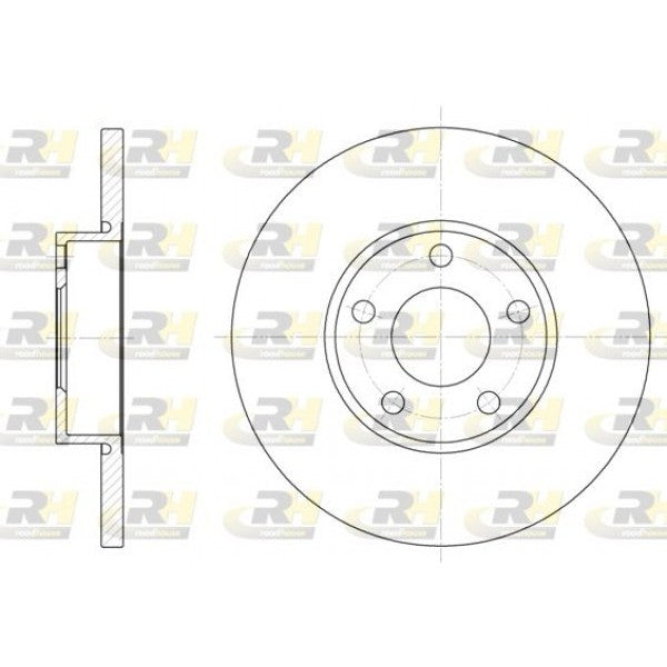 Juego de 2 discos de freno ROADHOUSE para AUDI 100 IV 2.0 1990–1994 - OEM 4A0615301B