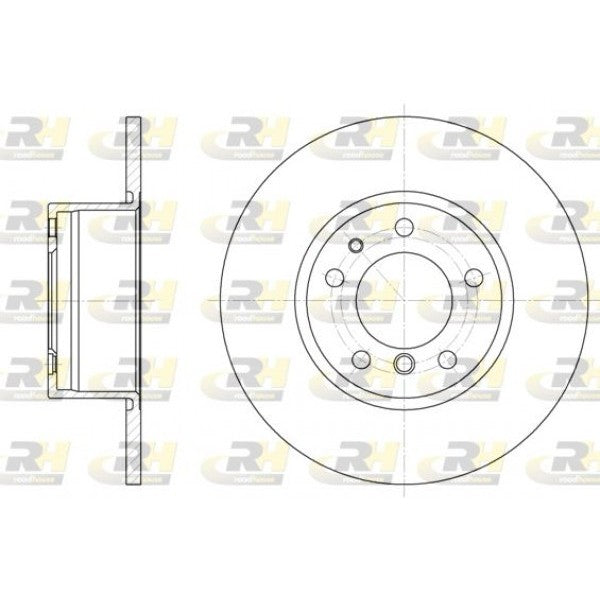 Juego de 2 discos de freno ROADHOUSE para BMW 5 III 518 i 1989–1994 - OEM 34111158042