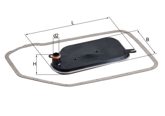 Filtro hidráulico, transmisión automática MAHLE HX 84D