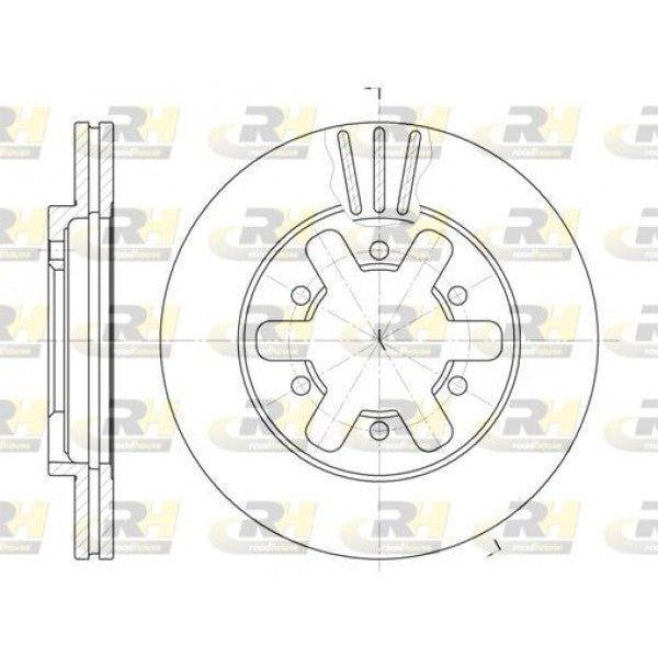 Juego de 2 discos de freno ROADHOUSE para NISSAN LCV Pick Up II /Datsun 2.0 1985–1988 - OEM 4020603N00
