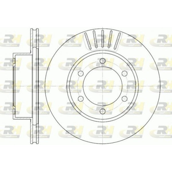 Juego de 2 discos de freno ROADHOUSE para TOYOTA 4 Runner III 2.7 1995–2002 - OEM 4351235210