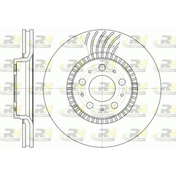 Juego de 2 discos de freno ROADHOUSE para VOLVO S60 I 2.0 T 2000–2010 - OEM 2724045