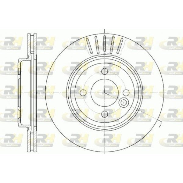 Juego de 2 discos de freno ROADHOUSE para MINI Mini I Cooper 2001–2006 - OEM 34111502891
