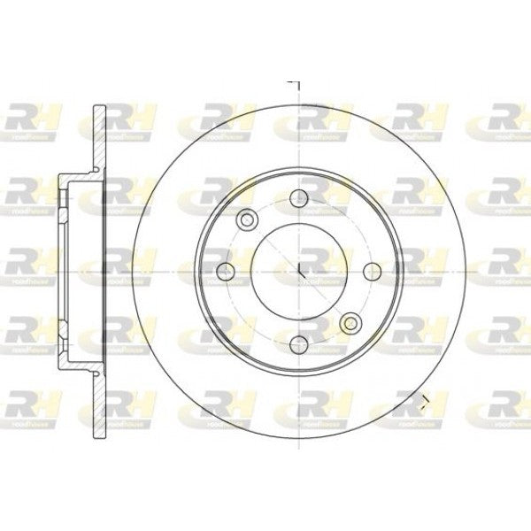 Juego de 2 discos de freno ROADHOUSE para CITROEN Berlingo I / First MPV/ Space wagon 1.4 bivalent 2002–2011 - OEM 4246X8