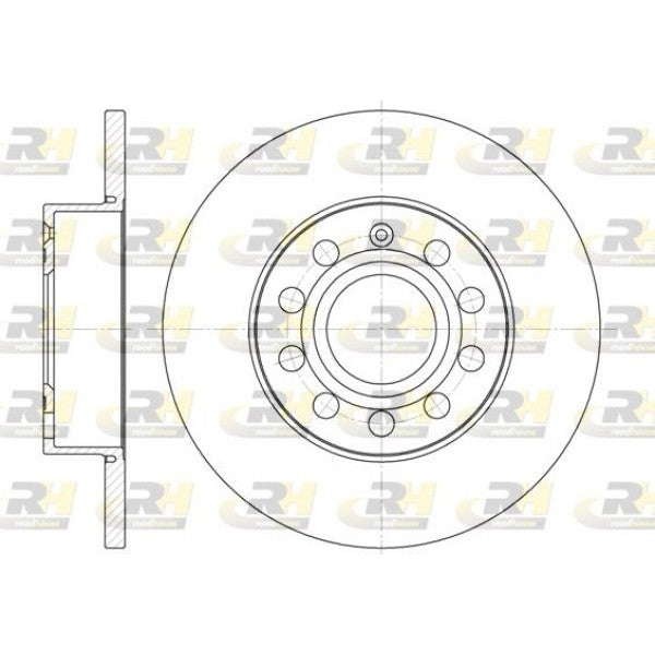 Juego de 2 discos de freno ROADHOUSE para AUDI A3 II 1.2 TSI 2010–2012 - OEM 1K0615601AC