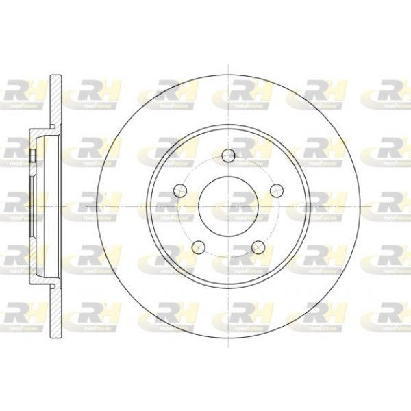 Juego de 2 discos de freno ROADHOUSE para FORD Mondeo III 1.8 16V 2000–2007 - OEM 1323102
