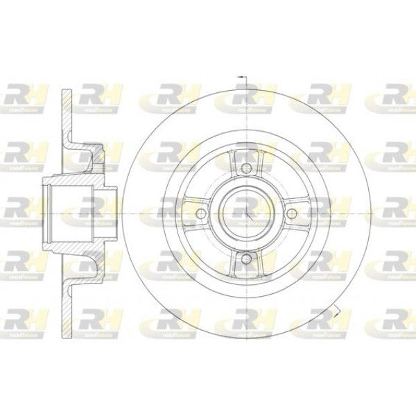 Juego de 2 discos de freno ROADHOUSE para RENAULT Grand Scenic II 1.5 dCi 2006–2008 - OEM 7701206328