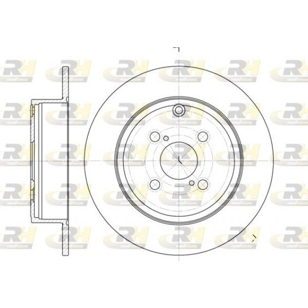Juego de 2 discos de freno ROADHOUSE para TOYOTA Corolla VI 2.0 D-4D 2000–2001 - OEM 4243102080