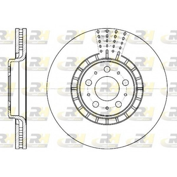Juego de 2 discos de freno ROADHOUSE para VOLVO XC90 I 2.5 2003–2006 - OEM 30657301