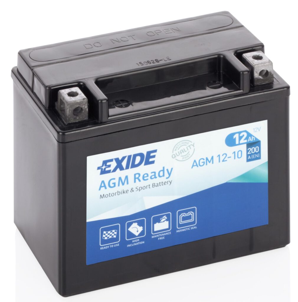 Batería Exide AGM12-10 Moto AGM Ready 12 V 10 Ah