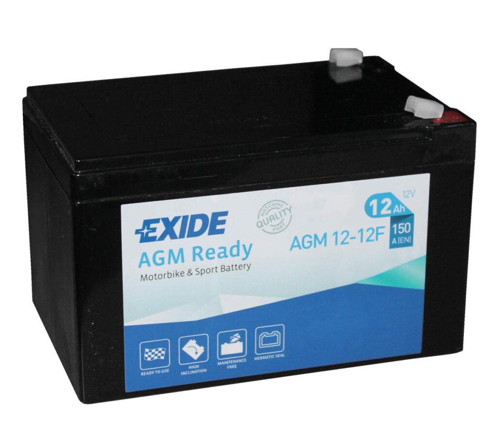 Batería Exide AGM12-12F Moto AGM Ready 12 V 12 Ah