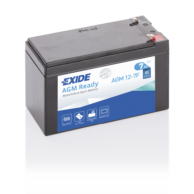 Batería Exide AGM12-7F Moto AGM Ready 12 V 7 Ah