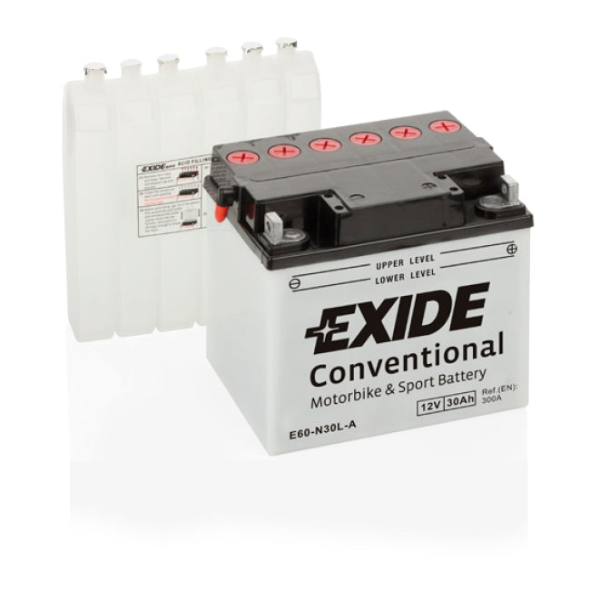 Batería Exide E60-N30L-A Moto Conventional 12 V 30 Ah