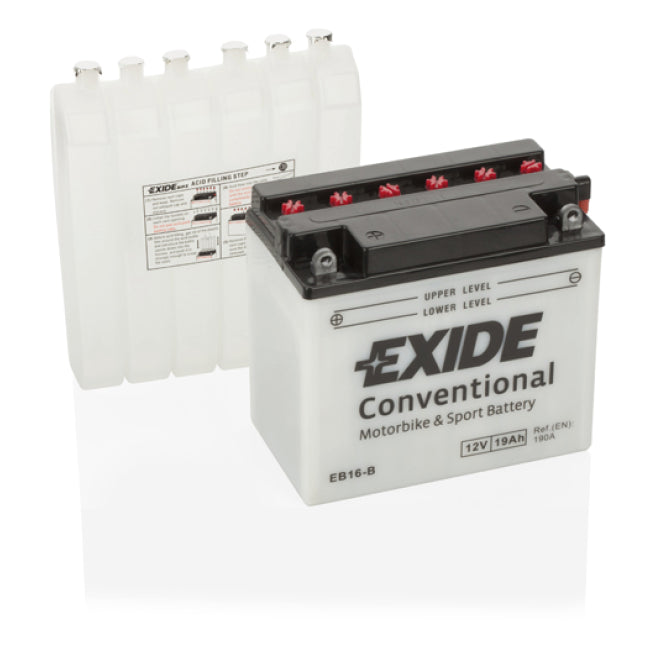 Batería Exide EB16-B Moto Conventional 12 V 19 Ah