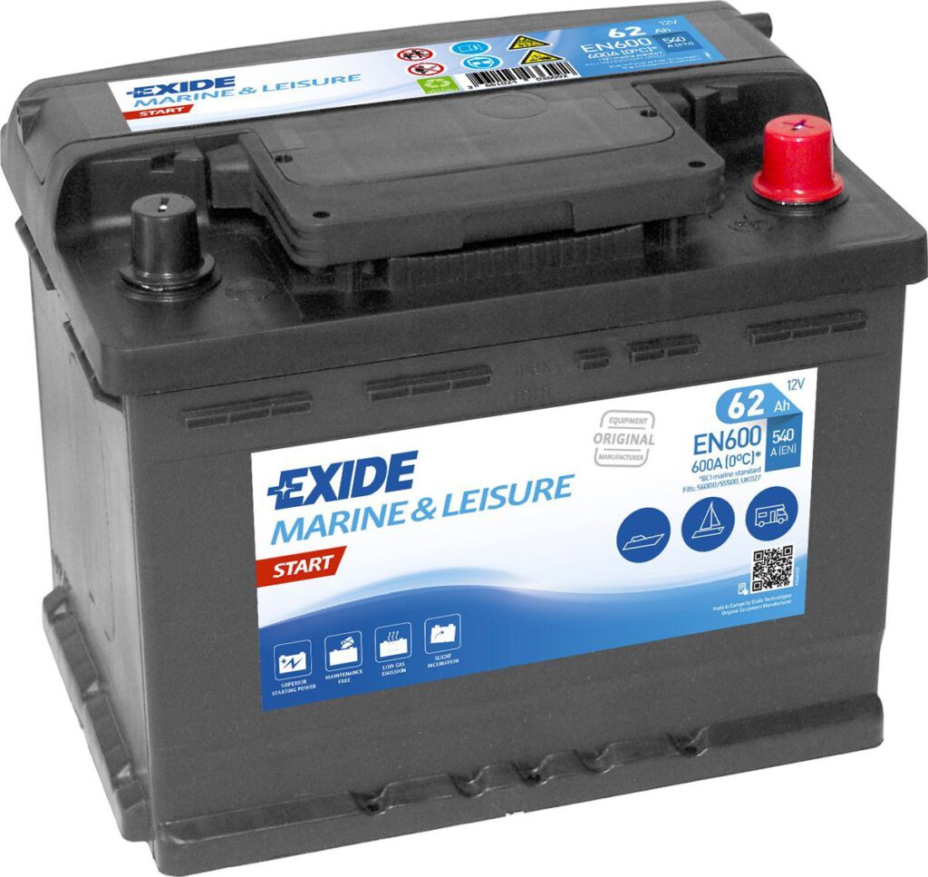 Batería Exide EN600 Marine Start 12 V 62 Ah