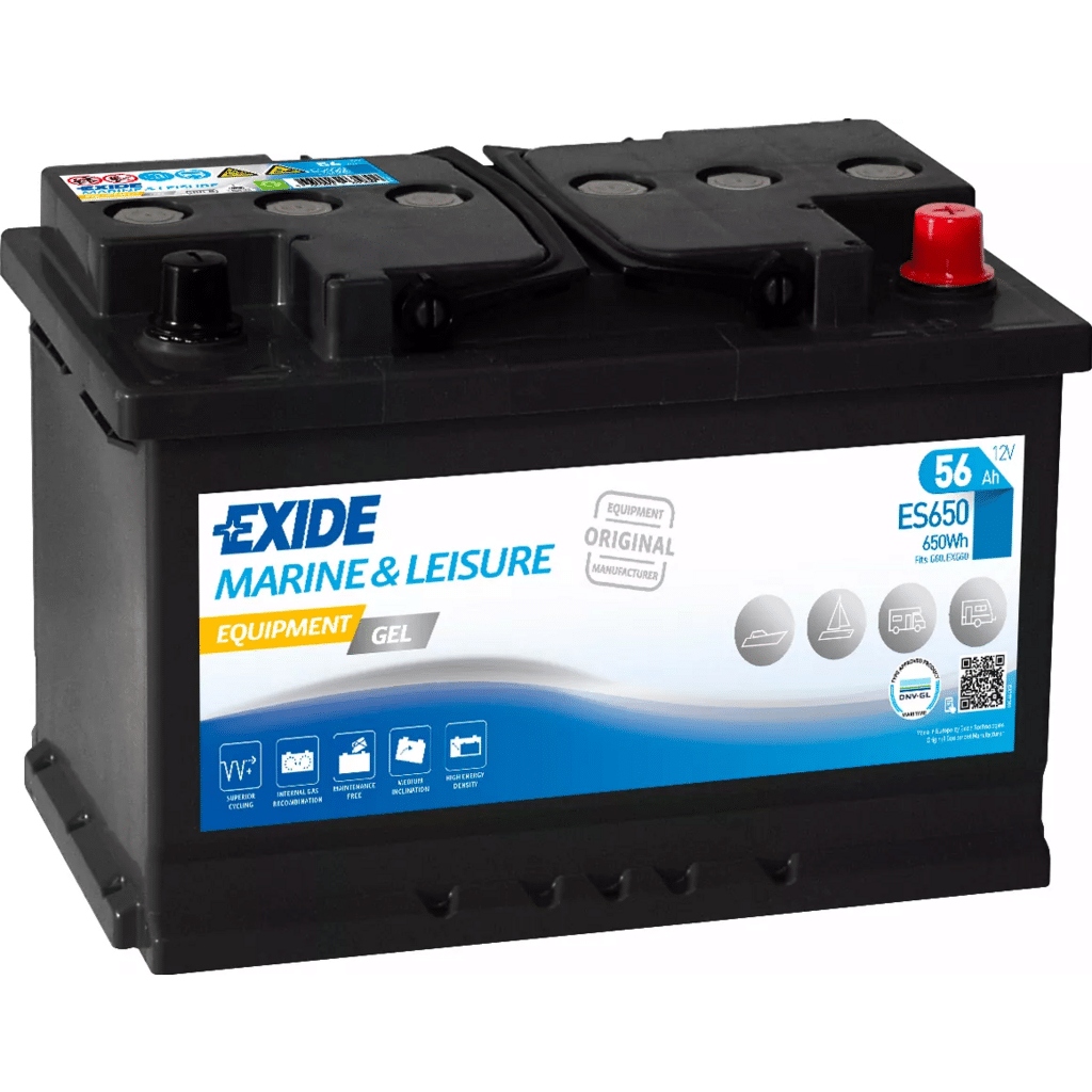 Batería Exide ES650 Equipment Gel 12 V 56 Ah