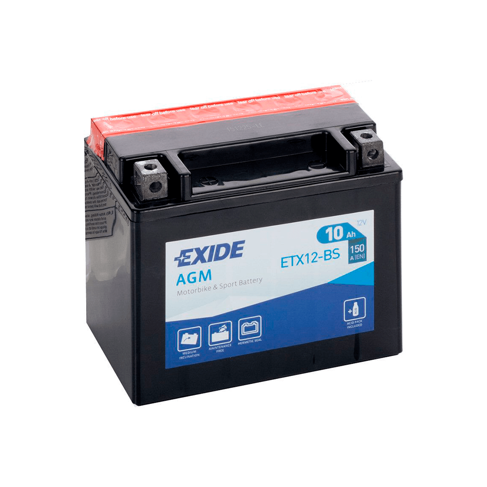 Batería Exide ETX12-BS Moto AGM 12 V 10 Ah
