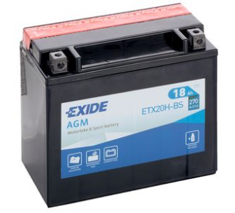 Batería Exide ETX20H-BS Moto AGM 12 V 18 Ah