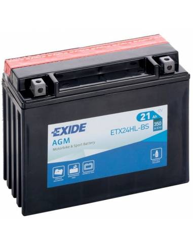 Batería Exide ETX24HL-BS Moto AGM 12 V 21 Ah