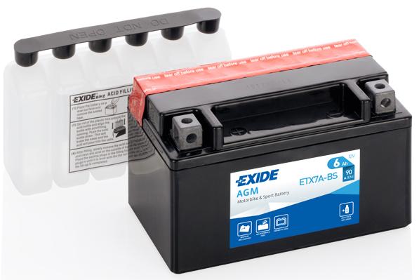 Batería Exide ETX7A-BS Moto AGM 12 V 6 Ah