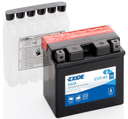 Batería Exide ETZ7-BS Moto AGM 12 V 6 Ah