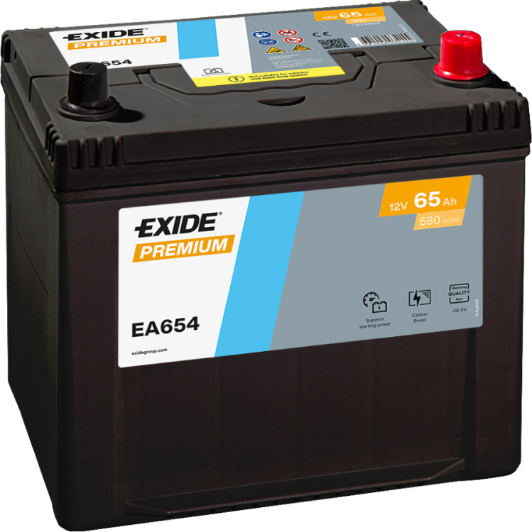 Batería Exide EA654 Premium 12 V 65 Ah