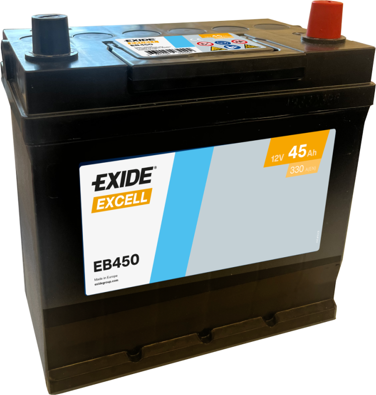 Batería Exide EB450 Excell 12 V 45 Ah