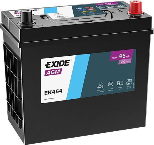 Batería Exide EK454 AGM Start-Stop 12 V 45 Ah