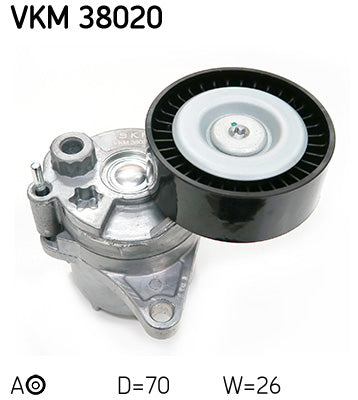 Tensor de correa, correa poli V SKF VKM 38020