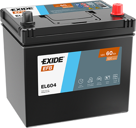 Batería Exide EL604 EFB Start-Stop 12 V 60 Ah