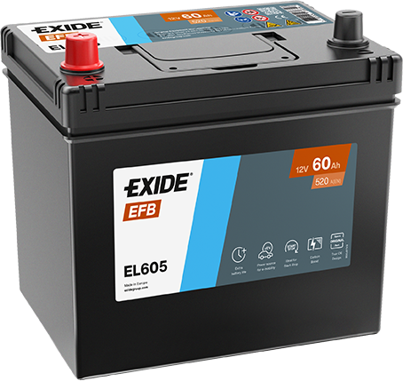 Batería Exide EL605 EFB Start-Stop 12 V 60 Ah