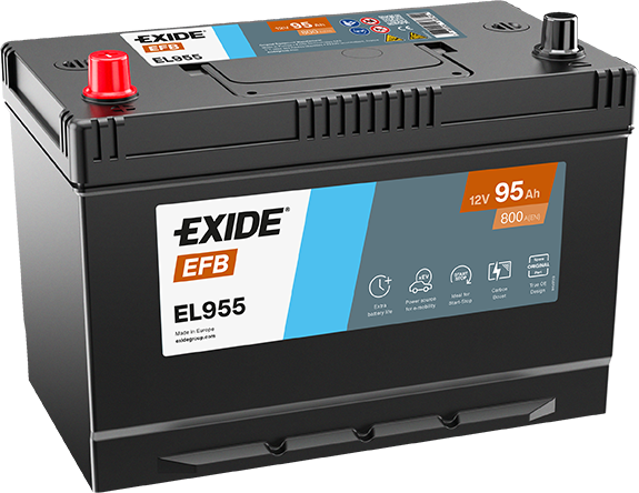 Batería Exide EL955 EFB Start-Stop 12 V 95 Ah