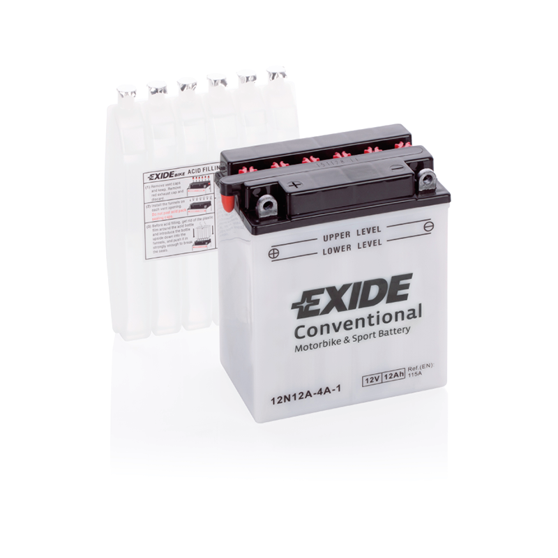 Batería Exide 12N12A-4A-1 Moto Conventional 12 V 12 Ah